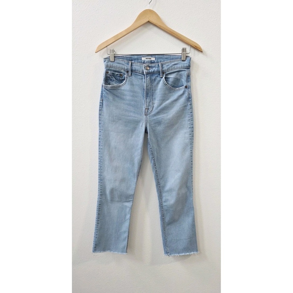 GRLFRND Reed High Rise Straight Leg Ankle Jeans Blue Denim Women's Size 27